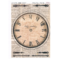 Papier ryżowy  format A4  ( 019 ) zegar